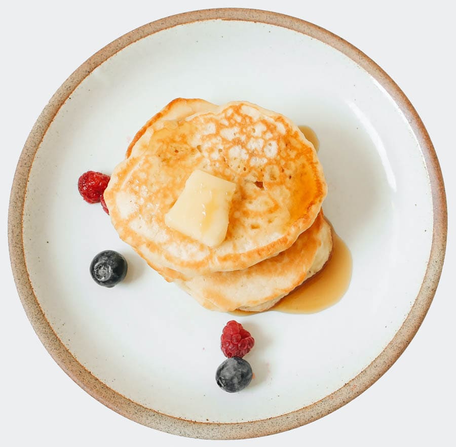 A plate with pancakes